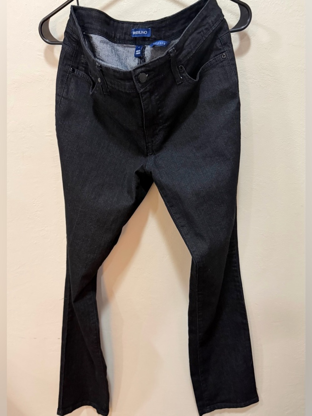 Women’s Black Bandolino tatyna Denim Jeans Sz 6 29” Inseam 5 Pockets